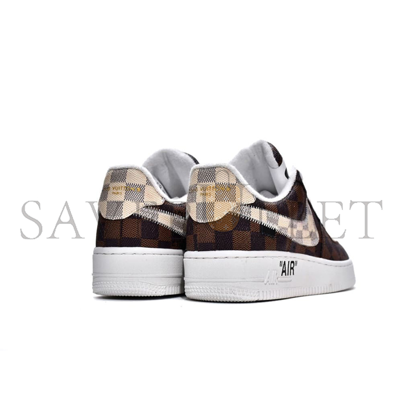 NIKE X LOUIS VUITTON TRAINER SNEAKER AIR FORCE 1 CHOCOLATE 